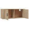 Meubles TV muraux 2 pcs chêne sonoma 100x34,5x40 cm 581375581375