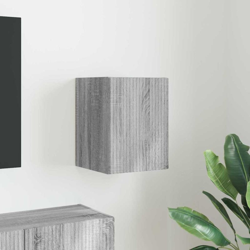 Meuble TV mural Gris Sonoma 30 x 31 x 40 cm Bois d'ingénierie 581376581376