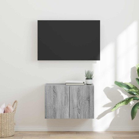 Meuble TV mural Gris Sonoma 59,5 x 31 x 40 cm Bois d'ingénierie 581377581377