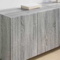Meuble TV mural Gris Sonoma 59,5 x 31 x 40 cm Bois d'ingénierie 581377581377