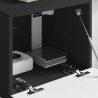 Meuble TV mural Noir 39 x 31 x 29,5 cm Bois d'ingénierie 581378581378