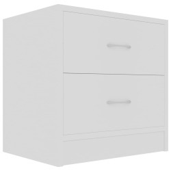 Table de chevet Blanc 40x30x40 cm Bois d'ingénierie 581382581382