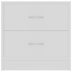 Table de chevet Blanc 40x30x40 cm Bois d'ingénierie 581382581382