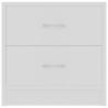 Table de chevet Blanc 40x30x40 cm Bois d'ingénierie 581382581382