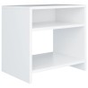 Table de chevet Blanc 40x30x40 cm Bois d'ingénierie 581383581383