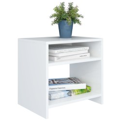 Table de chevet Blanc 40x30x40 cm Bois d'ingénierie 581383581383