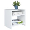 Table de chevet Blanc 40x30x40 cm Bois d'ingénierie 581383581383