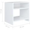 Table de chevet Blanc 40x30x40 cm Bois d'ingénierie 581383581383