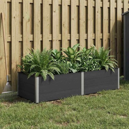Jardinière surélevée Noir 250 x 100 x 54 cm 581384581384