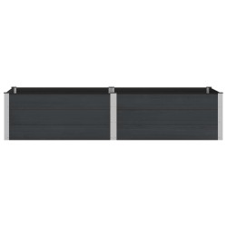 Jardinière surélevée Noir 250 x 100 x 54 cm 581384581384
