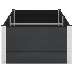 Jardinière surélevée Noir 250 x 100 x 54 cm 581384581384