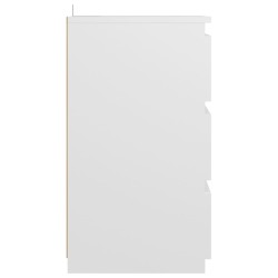 Table de chevet blanc 40x35x62,5 cm bois d'ingénierie 581388581388