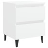 Table de chevet blanc 40x35x50 cm bois d’ingénierie 581389581389