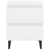 Table de chevet blanc 40x35x50 cm bois d’ingénierie 581389581389