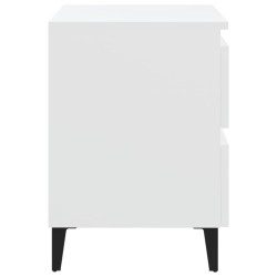 Table de chevet blanc 40x35x50 cm bois d’ingénierie 581389581389