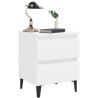 Table de chevet blanc 40x35x50 cm bois d’ingénierie 581389581389