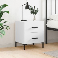 Table de chevet blanc 40x35x47,5 cm bois d’ingénierie 581390581390