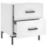 Table de chevet blanc 40x35x47,5 cm bois d’ingénierie 581390581390