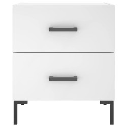 Table de chevet blanc 40x35x47,5 cm bois d’ingénierie 581390581390