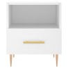 Table de chevet blanc 40x35x47,5 cm bois d’ingénierie 581391581391