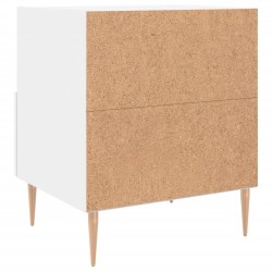 Table de chevet blanc 40x35x47,5 cm bois d’ingénierie 581391581391