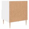 Table de chevet blanc 40x35x47,5 cm bois d’ingénierie 581391581391
