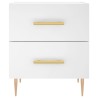 Table de chevet blanc 40x35x47,5 cm bois d’ingénierie 581392581392