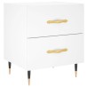 Table de chevet blanc 40x35x47,5 cm bois d’ingénierie 581393581393