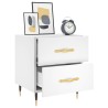 Table de chevet blanc 40x35x47,5 cm bois d’ingénierie 581393581393