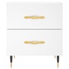 Table de chevet blanc 40x35x47,5 cm bois d’ingénierie 581393581393