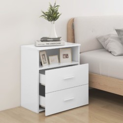 Table de chevet Blanc 50x32x60 cm 581394581394