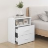 Table de chevet Blanc 50x32x60 cm 581394581394