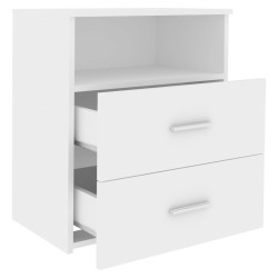 Table de chevet Blanc 50x32x60 cm 581394581394