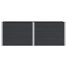 Jardinière surélevée Noir 250 x 100 x 91 cm 581397581397