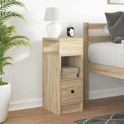 Table de chevet avec tiroir chêne sonoma 25x31x66 cm 581399581399