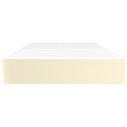 Matelas de lit à ressorts ensachés fermeté moyenne Crème 100x200x20 cm 581400581400