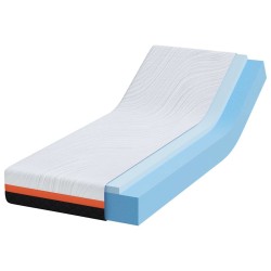 Matelas Blanc et Noir 80 x 200 cm Tissu jacquard 581406581406