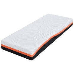 Matelas Blanc et Noir 80 x 200 cm Tissu jacquard 581406581406
