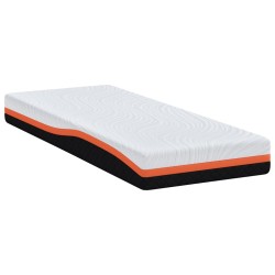 Matelas Blanc et Noir 80 x 200 cm Tissu jacquard 581406581406