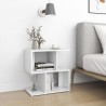Table de chevet blanc 50x30x51,5 cm bois d'ingénierie 581407581407