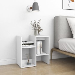 Table de chevet blanc 50x30x51,5 cm bois d'ingénierie 581407581407