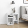 Table de chevet blanc 50x30x51,5 cm bois d'ingénierie 581407581407