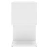Table de chevet blanc 50x30x51,5 cm bois d'ingénierie 581407581407