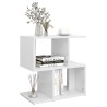 Table de chevet blanc 50x30x51,5 cm bois d'ingénierie 581407581407