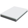 Matelas Blanc et Gris 140 x 190 cm Tissu jacquard 581408581408