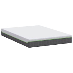 Matelas Blanc et Gris 140 x 190 cm Tissu jacquard 581408581408
