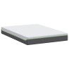 Matelas Blanc et Gris 140 x 190 cm Tissu jacquard 581408581408