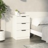 Table de chevet Blanc 40x36x65 cm 581413581413