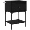 Table de chevet Chêne noir 40 x 29 x 60 cm Bois d'ingénierie 581414581414