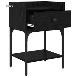 Table de chevet Chêne noir 40 x 29 x 60 cm Bois d'ingénierie 581414581414